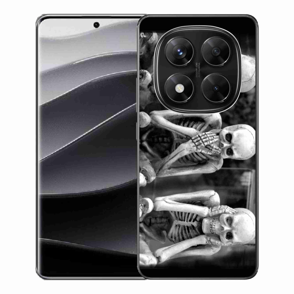 Gélový kryt mmCase na Xiaomi Redmi Note 14 Pro 5G/Poco X7 5G - kostlivci
