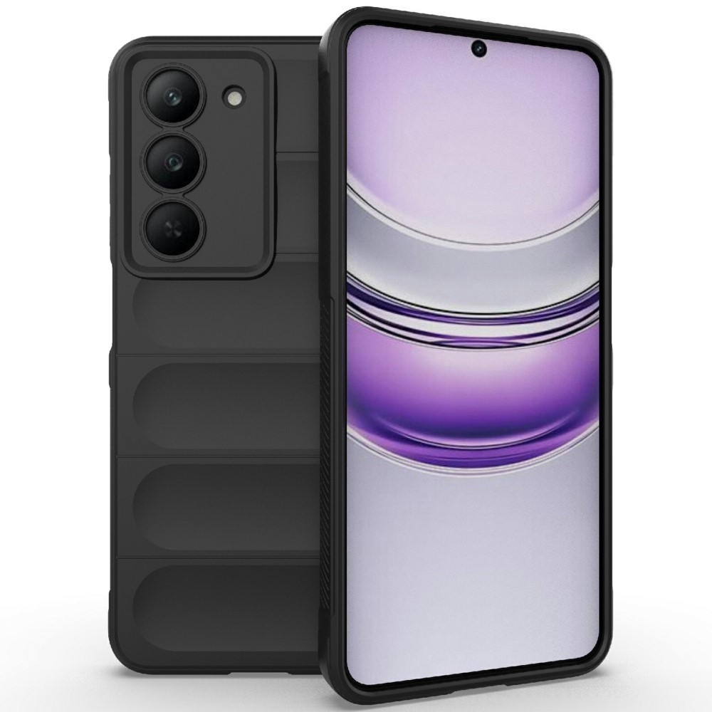 Rugg odolný gélový obal na Realme 14x 5G - čierny