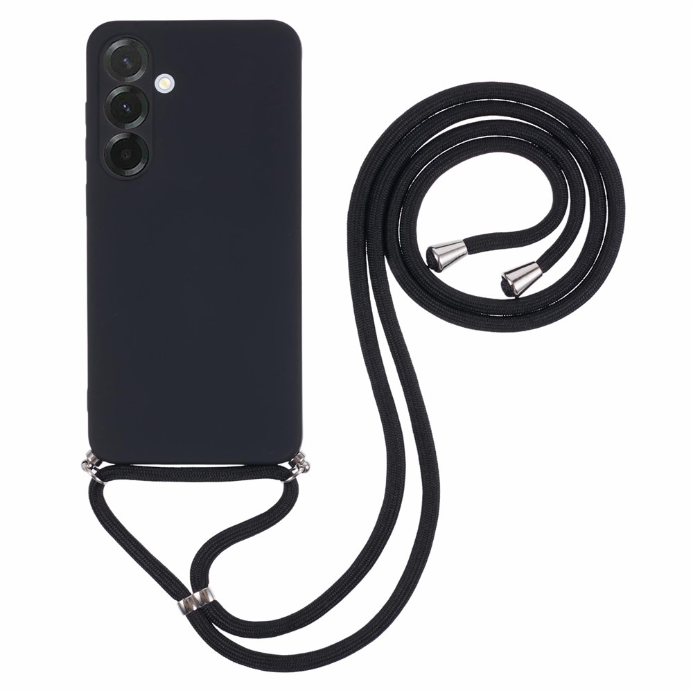 Lining gélový obal so šnúrkou na Samsung Galaxy A17 5G - čierny