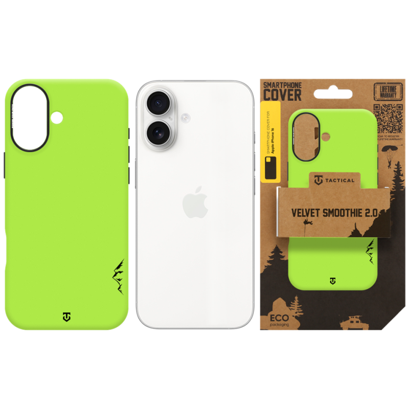 Tactical MagForce Velvet Smoothie 2.0 – puzdro pre Apple iPhone 16 v farbe avokáda