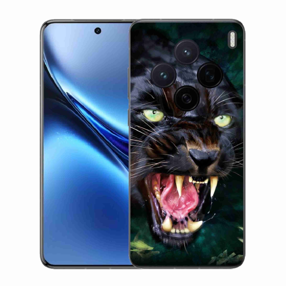 Gélový kryt mmCase na Vivo X200 5G - rozzúrený čierny panter