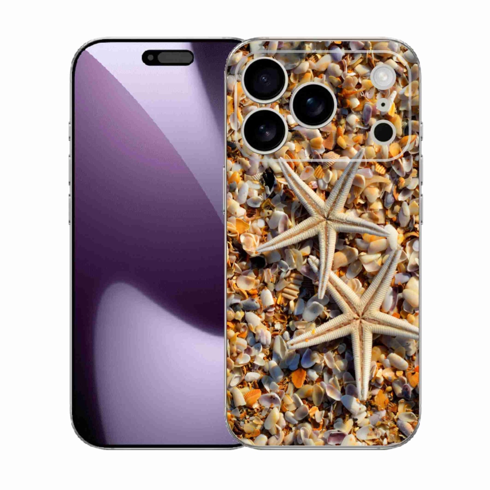 Gélový kryt mmCase na iPhone 17 Pro - morské hviezdice