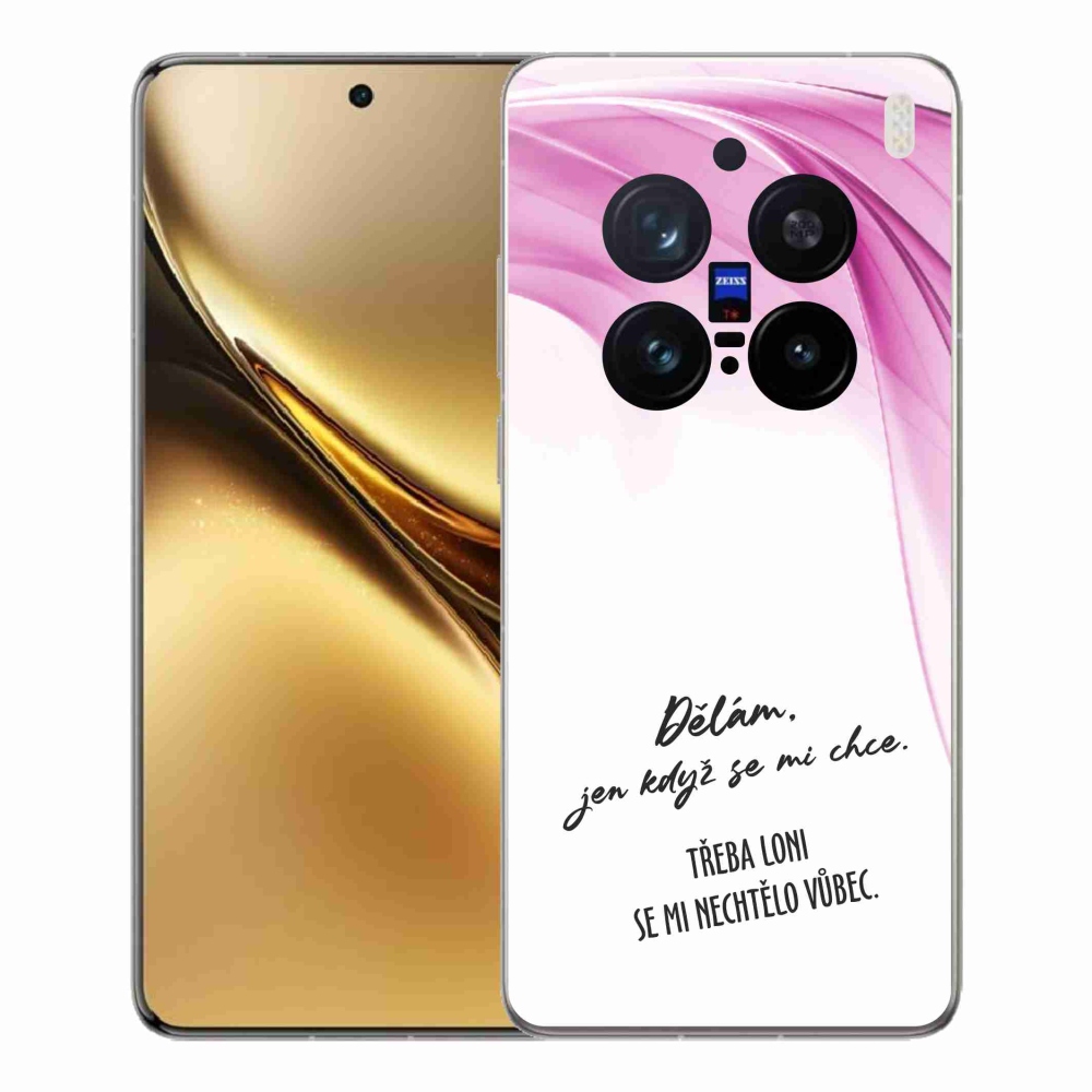 Gélový kryt mmCase na Vivo X200 Pro 5G - vtipný text 12 biele pozadie