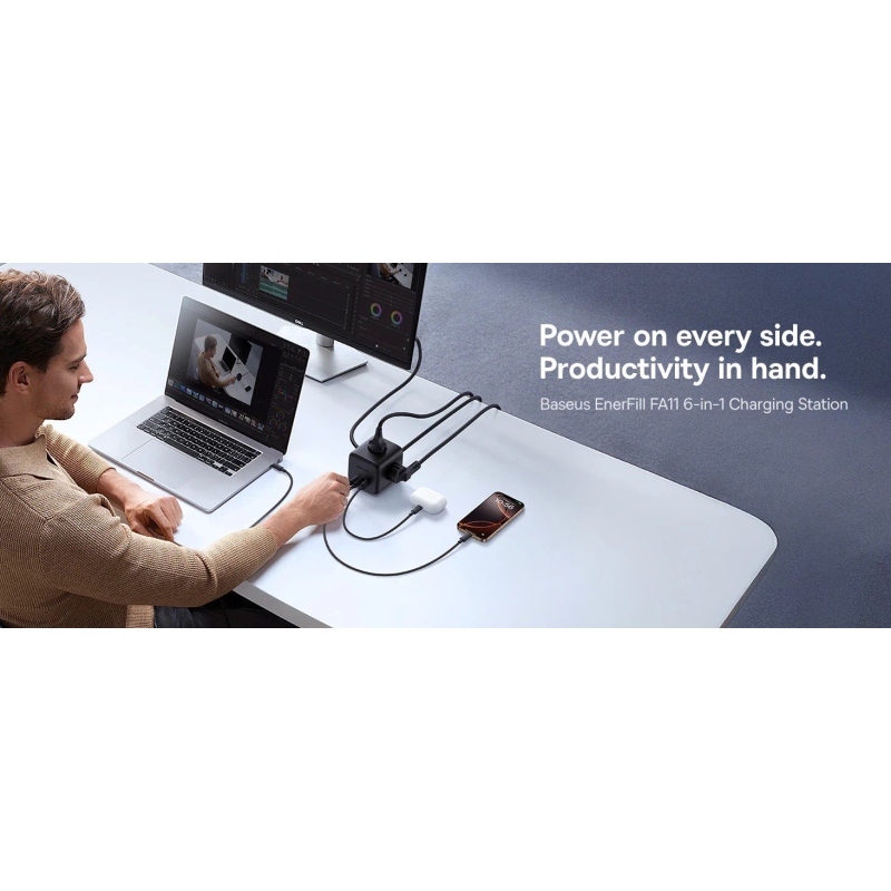 Baseus EnerFill FA11 6v1 Power Cube 67W Cosmic Black