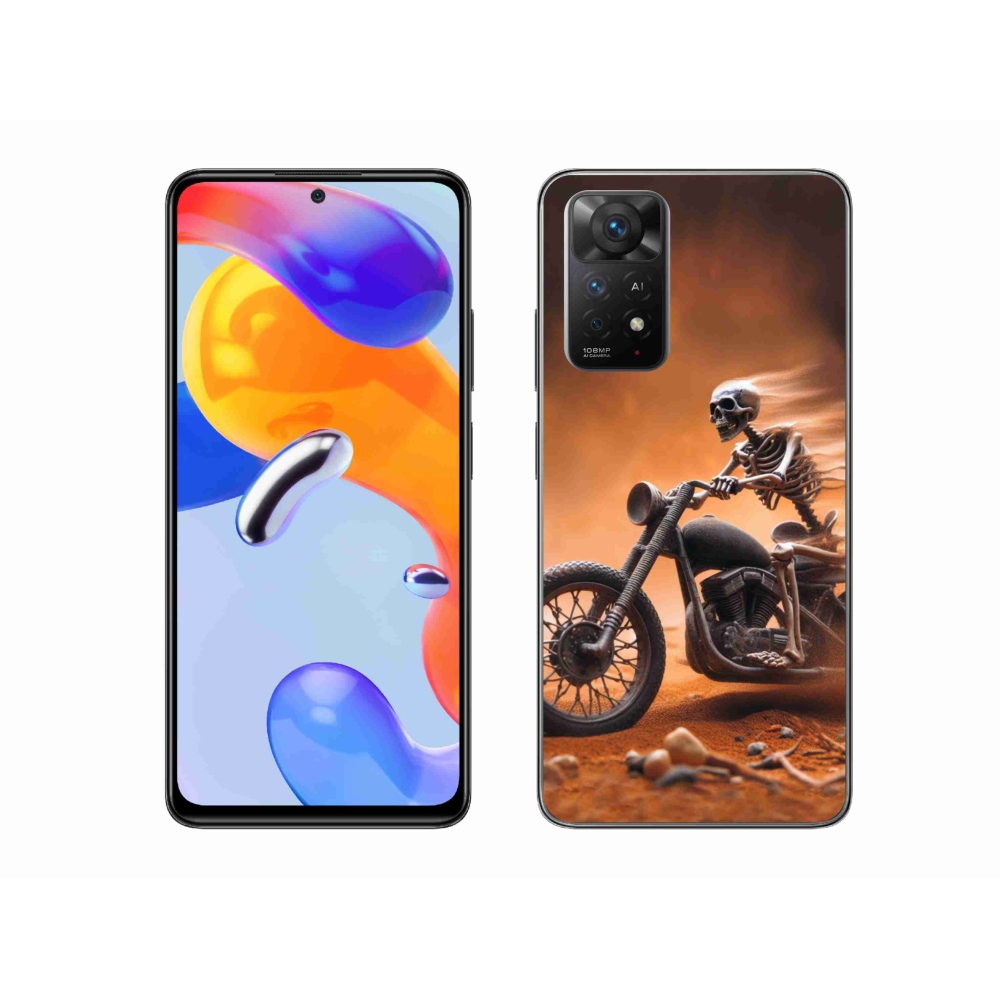 Gélový kryt mmCase na Xiaomi Redmi Note 11 Pro 4G/5G - kostra na motorke