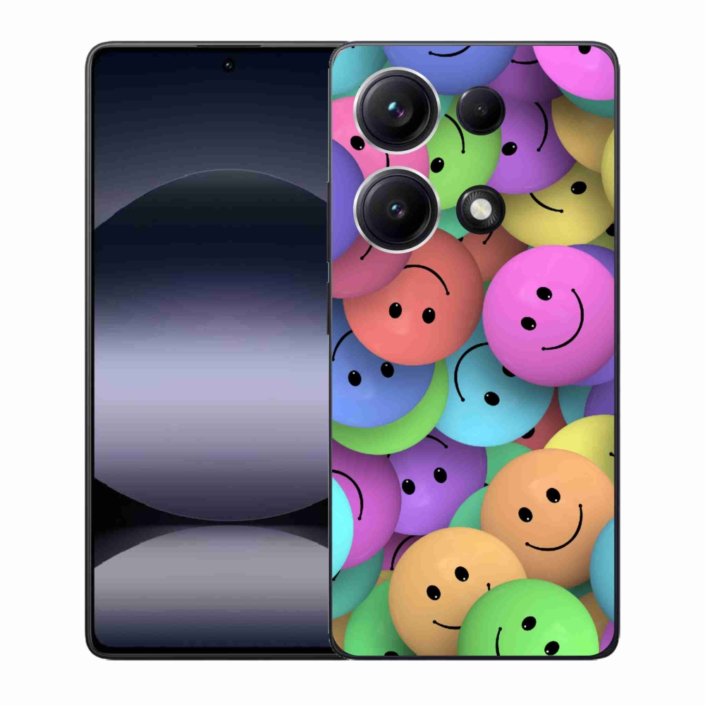 Gélový kryt mmCase na Xiaomi Redmi Note 14S - farební smajlíci