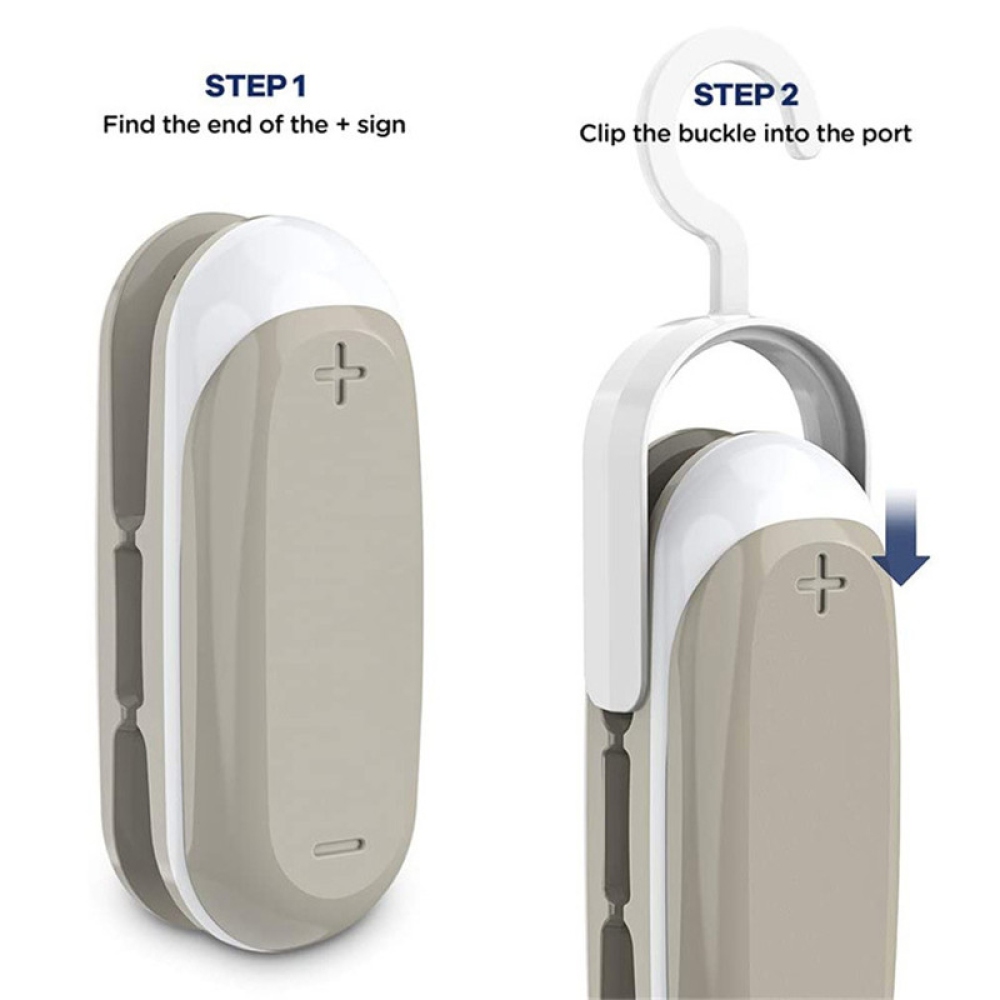 Kompaktná zváračka potravinových vreciek na batérie - šedá