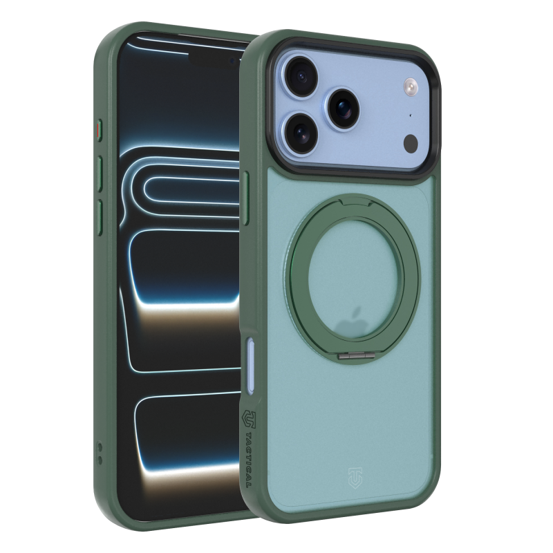 Tactical MagForce Hyperstand – puzdro pre Apple iPhone 17 Pro/18 Pro v farbe Forest Green