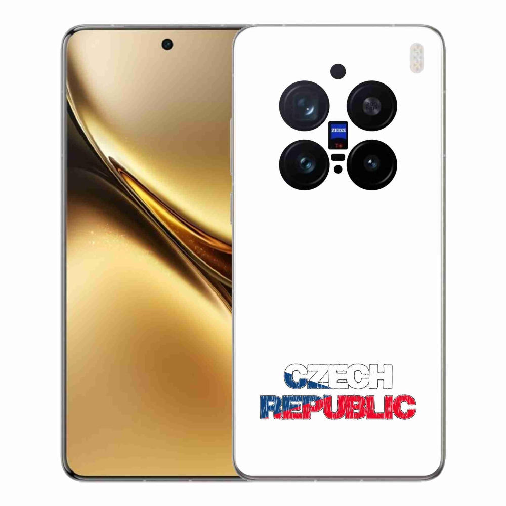 Gélový kryt mmCase na Vivo X200 Pro 5G - Czech Republic biele pozadie