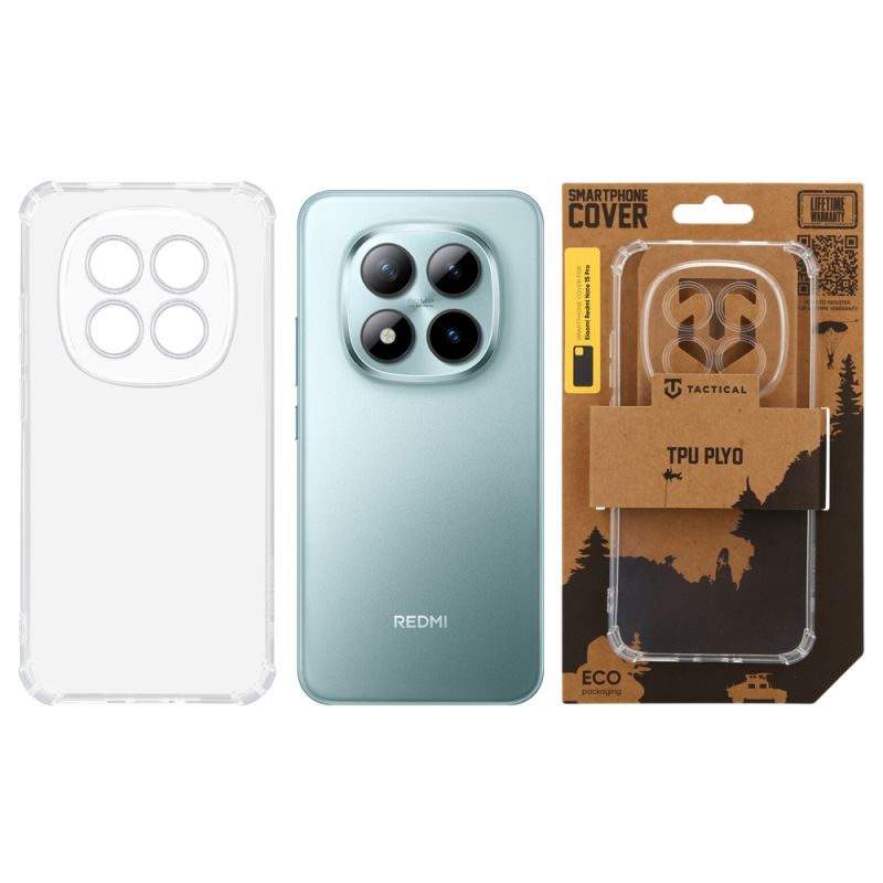 Tactical TPU Plyo Kryt pre Xiaomi Redmi Note 15 Pre Transparent