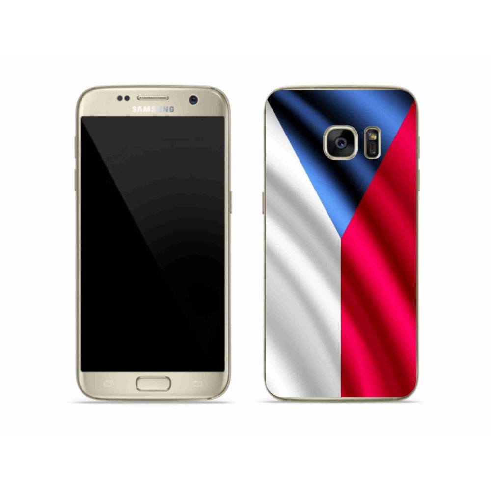 Gélový kryt mmCase na mobil Samsung Galaxy S7 - česká vlajka