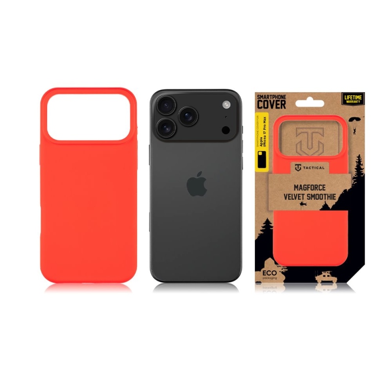 Taktický kryt MagForce Velvet Smoothie Cover pre Apple iPhone 17 Pro Max Chilli
