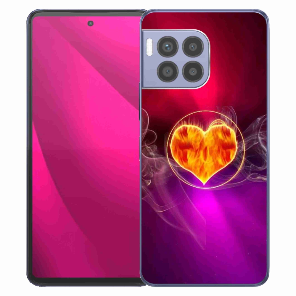 Gélový kryt mmCase na T-Mobile T Phone 2 Pro - ohnivé srdce