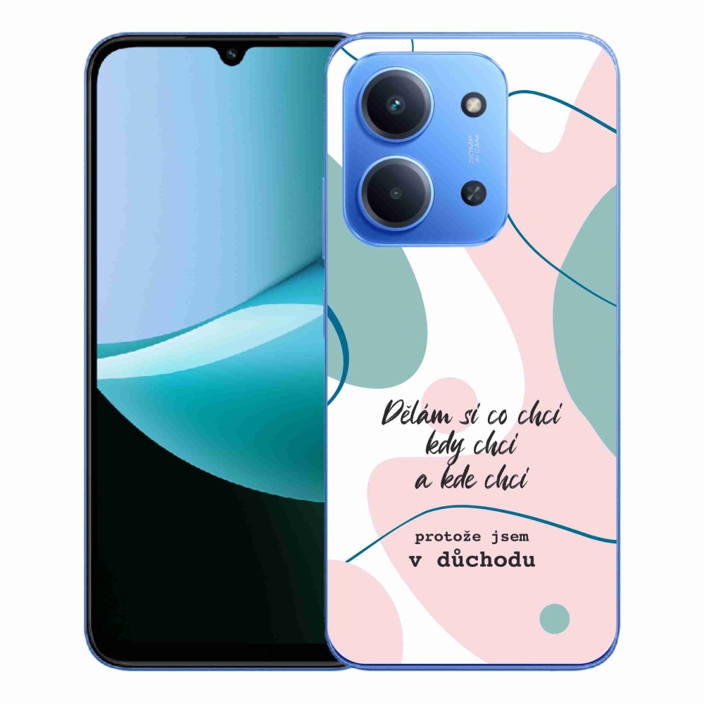 Gélový kryt mmCase na Xiaomi Redmi 15C 4G/5G (173mm) - vtipný text 10 biele pozadie