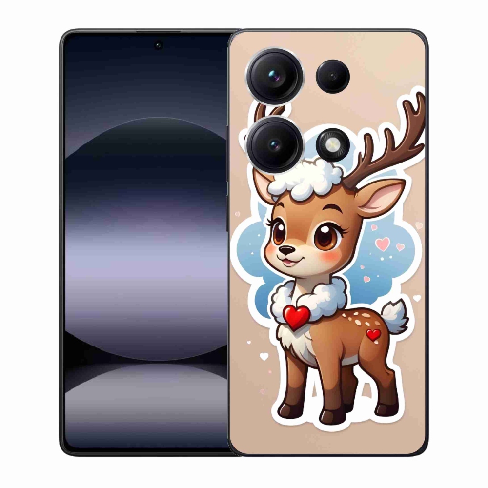 Gélový kryt mmCase na Xiaomi Redmi Note 14S - kreslený sob