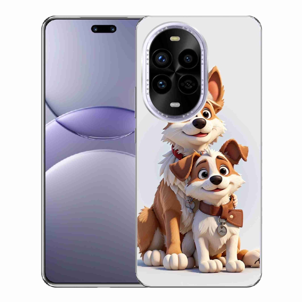 Gélový kryt mmCase na Huawei Nova 13 Pro 5G - kreslenie psy