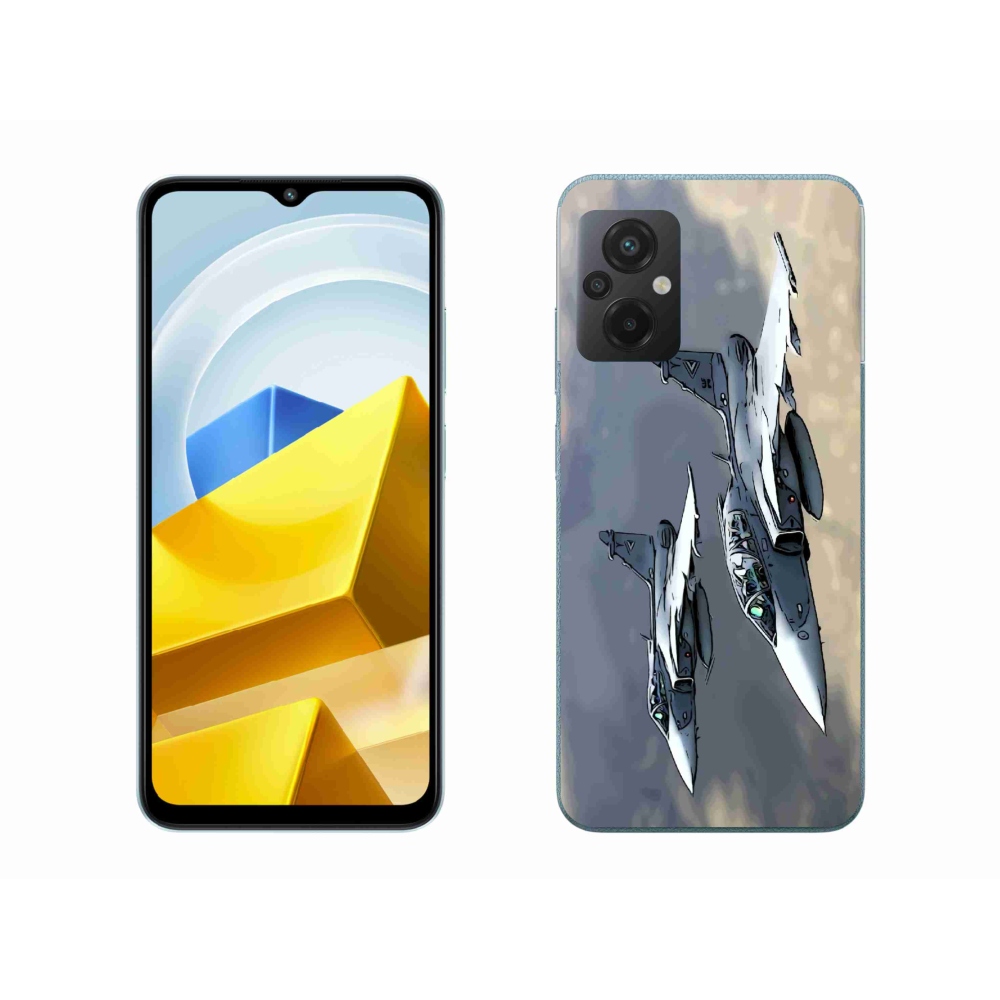 Gélový kryt mmCase na Xiaomi Poco M5 4G - stíhačky