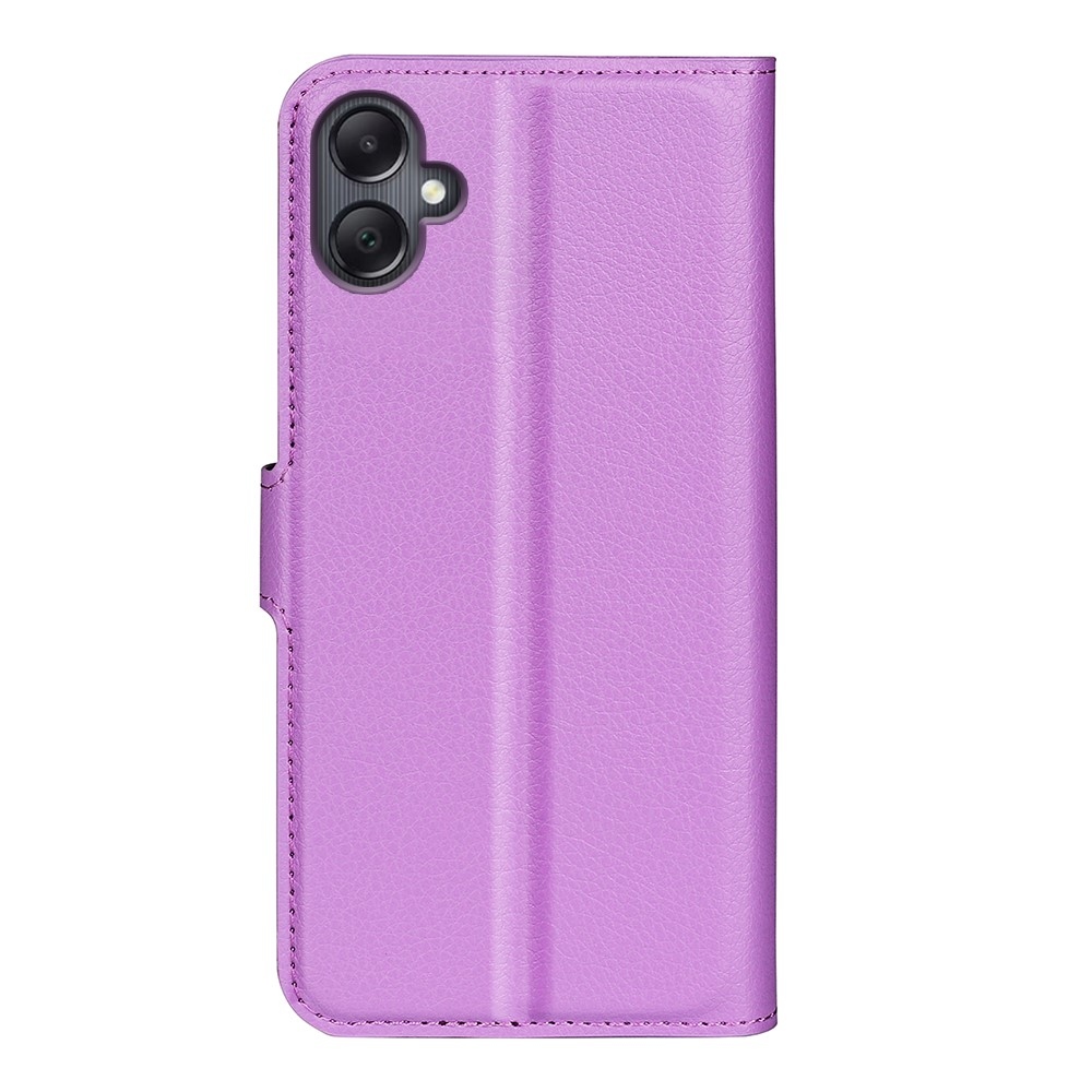 Litchi knižkové púzdro na Samsung Galaxy A06 4G - fialové