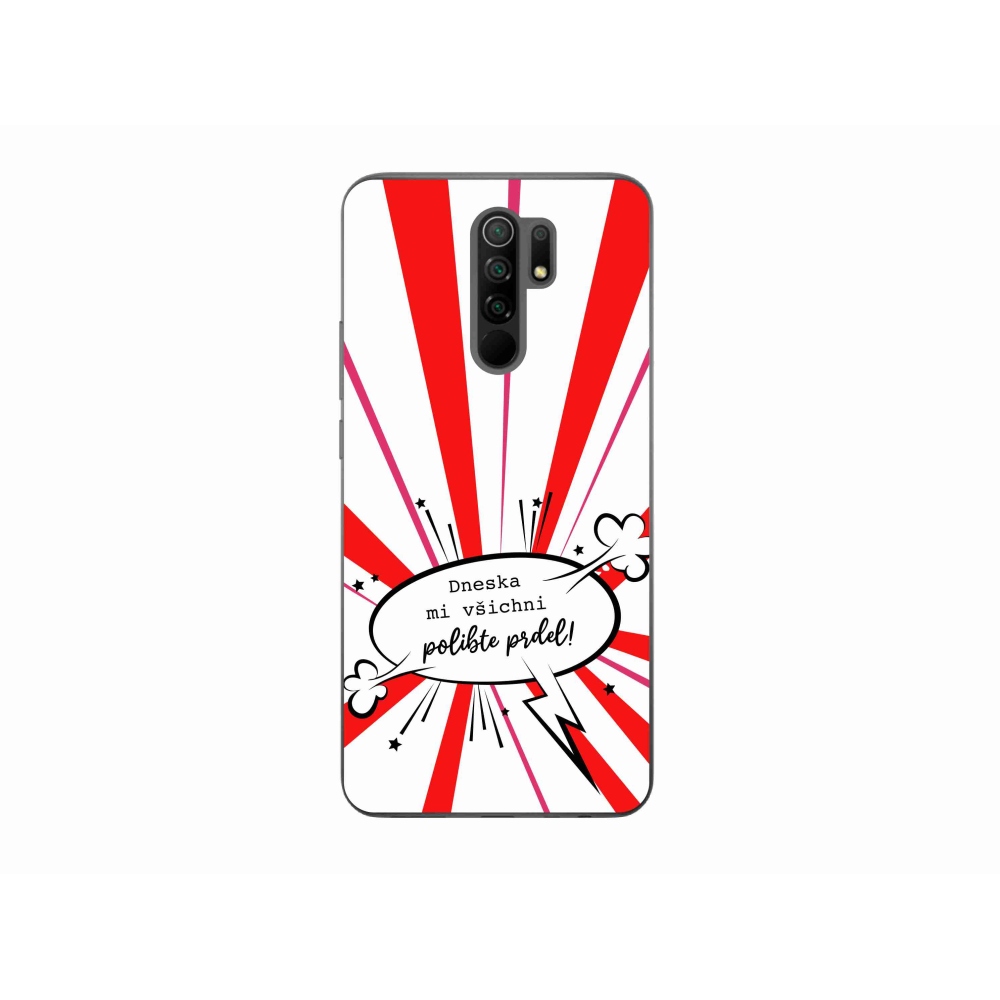 Gélový kryt mmCase na Xiaomi Redmi 9 - vtipný text 15 biele pozadie