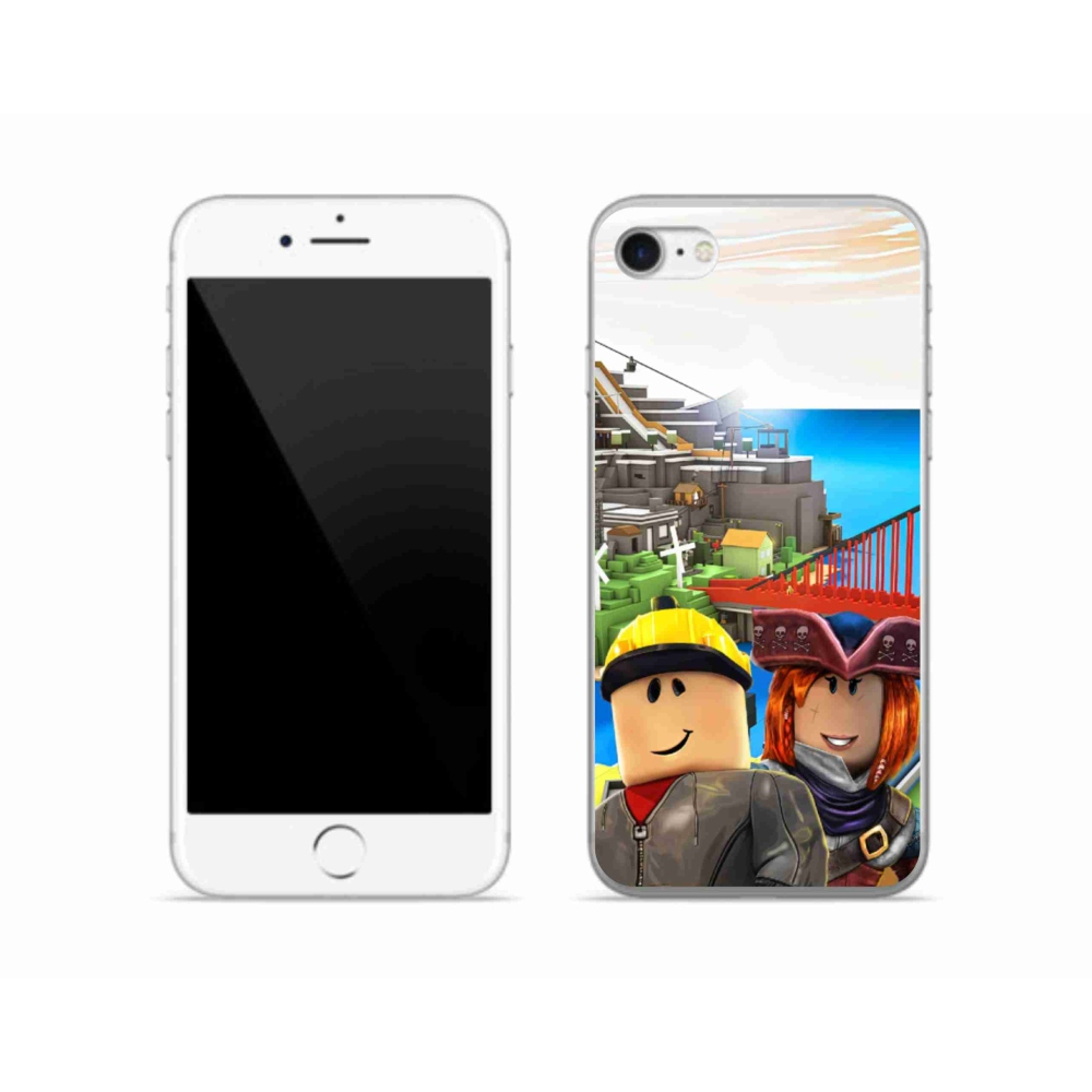 Gélový kryt mmCase na iPhone SE (2020) - roblox 1