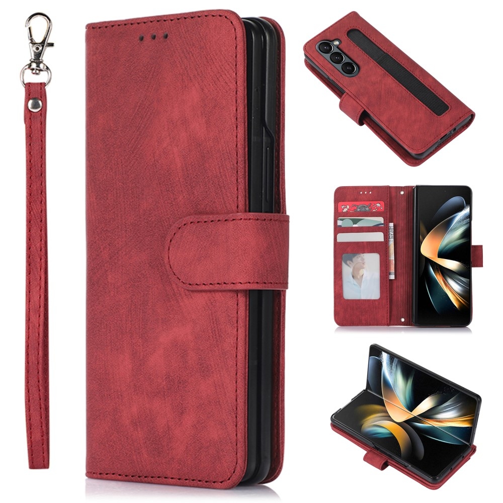 Wallet knižkové púzdro na Samsung Galaxy Z Fold5 5G - červené