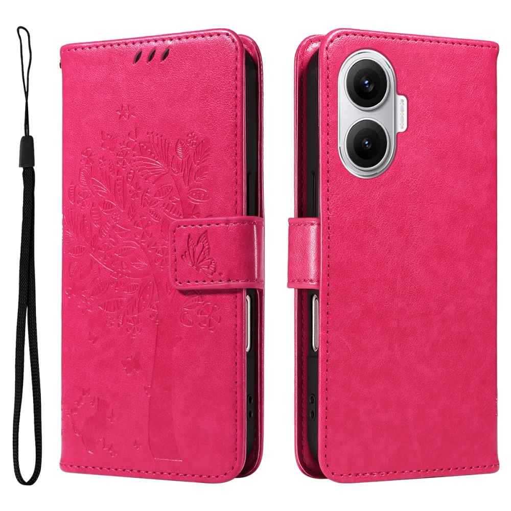 Trees knižkové púzdro na Xiaomi Poco F7 5G - rose