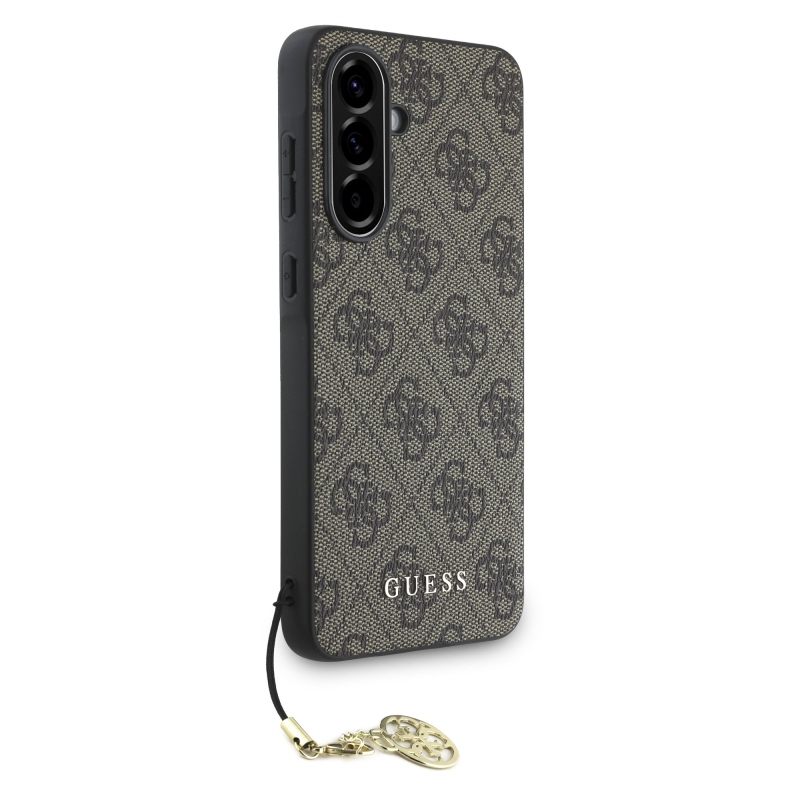Guess 4G Charm Zadný Kryt pre Samsung Galaxy A56 Brown