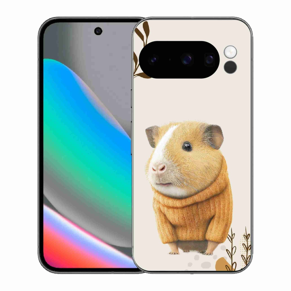 Gélový kryt mmCase na Google Pixel 10 Pro - morča vo svetri