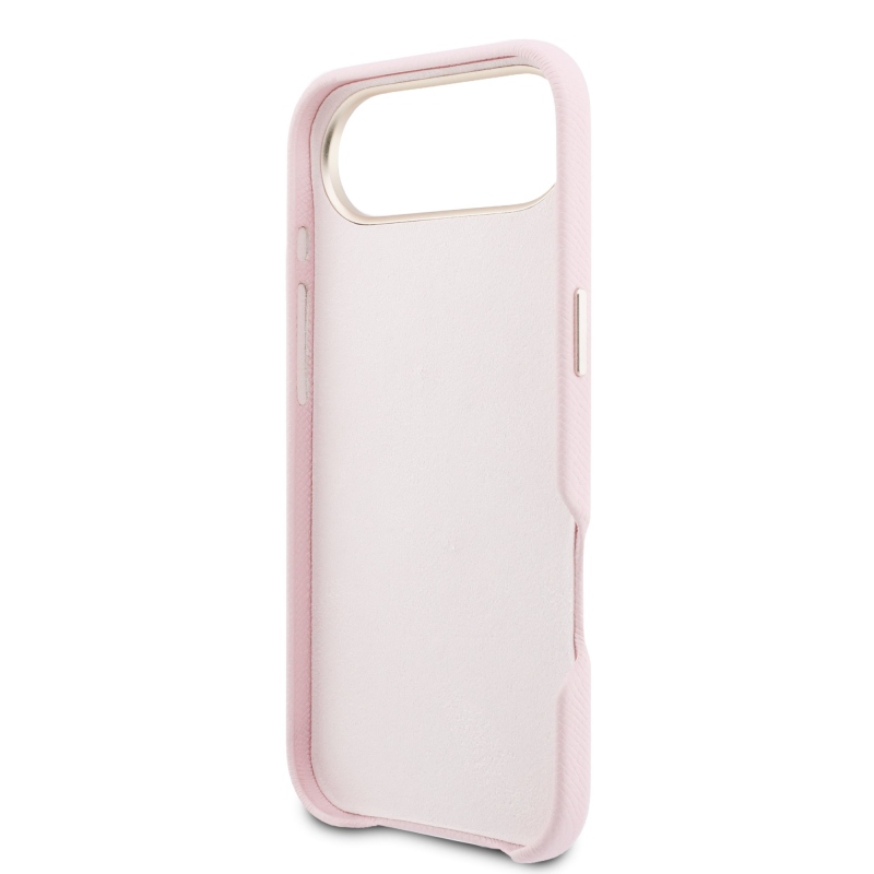 Zadný kryt s logom Guess PU Resin pre iPhone Air Pink