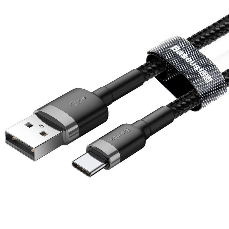 Baseus Cafule Series Dátový Kábel USB-A - USB-C 2A 2m Gray/Black