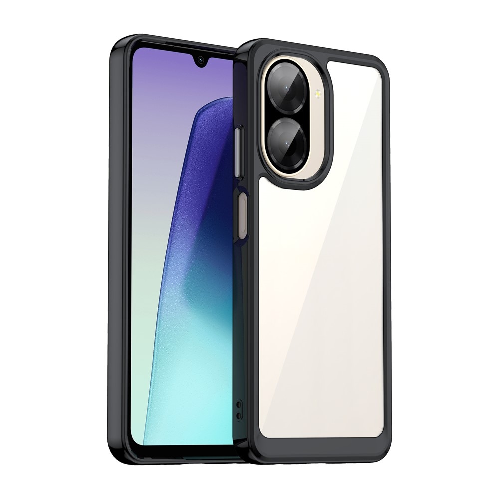 Gélový obal s pevným chrbtom na Xiaomi Redmi A5 (173.45x79.35x8.45mm) - čierny