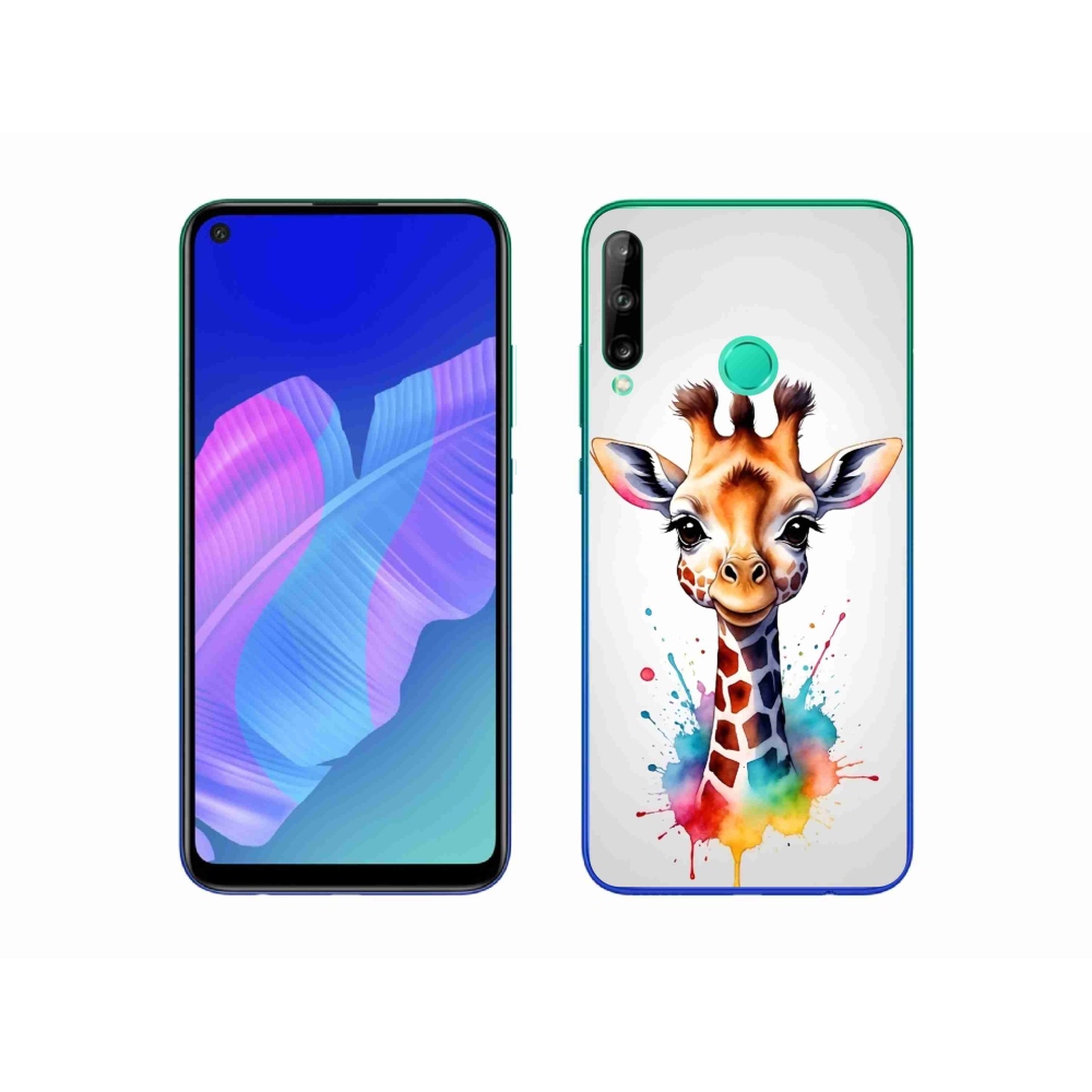 Gelový kryt mmCase na Huawei P40 Lite E - žirafa 1