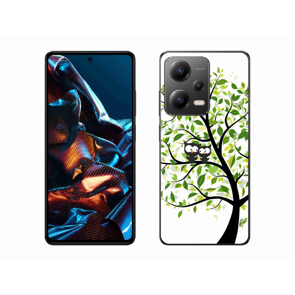 Gélový kryt mmCase na mobil Xiaomi Redmi Note 12 Pro 5G - malej sovy na strome