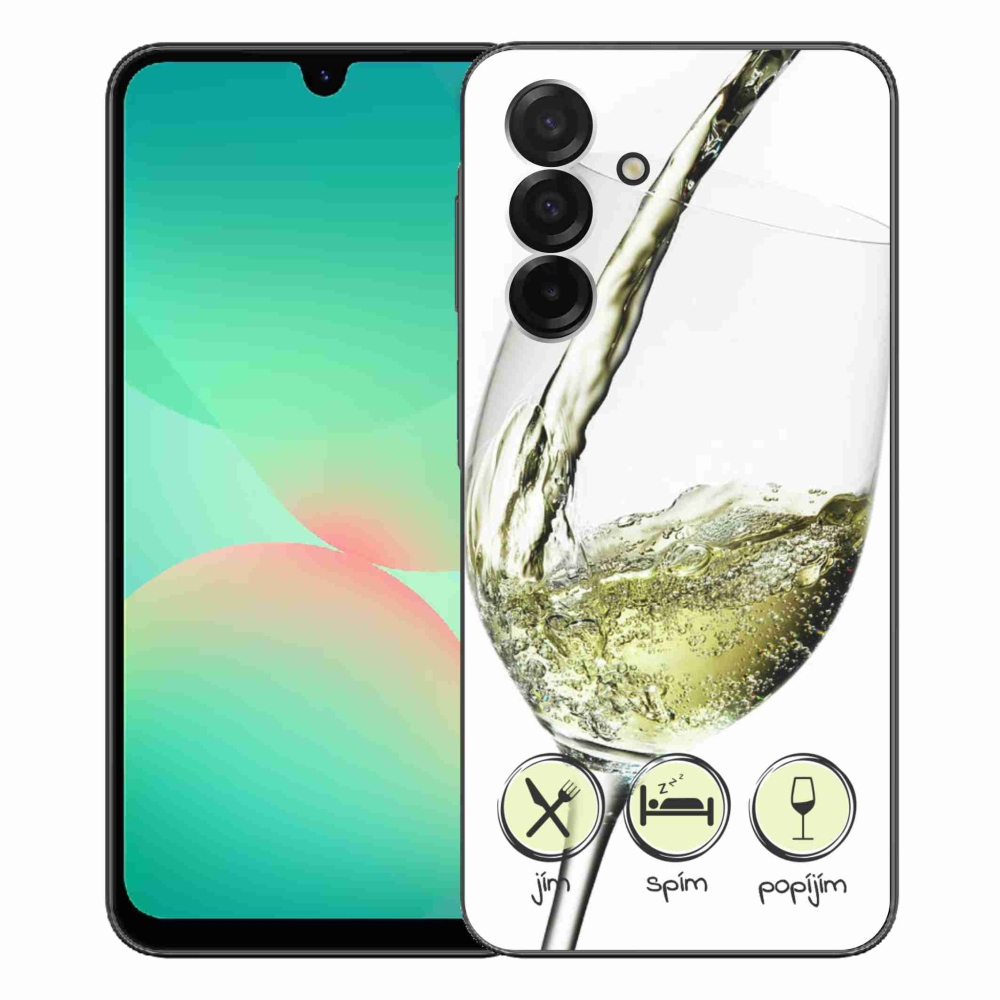 Gélový kryt mmCase na Samsung Galaxy A26 5G - pohár vína bielej