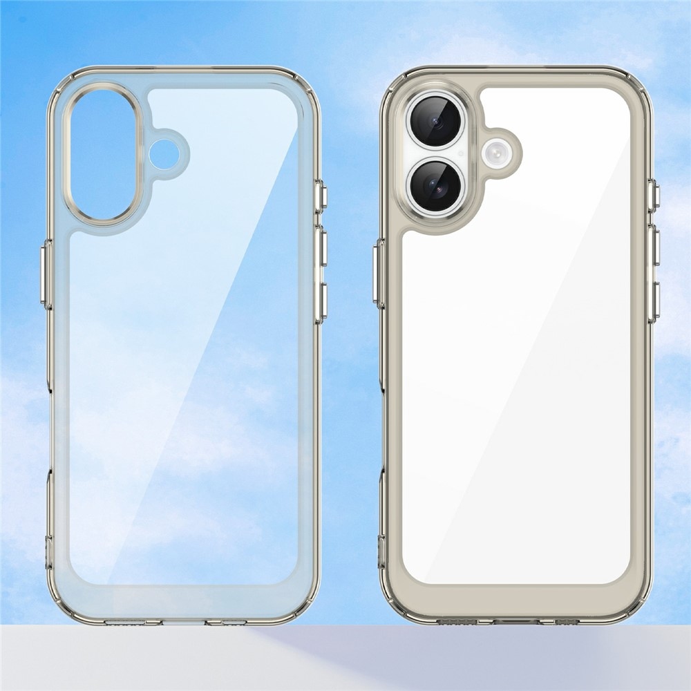 Gélový obal s pevným chrbtom na iPhone 17 - šedý