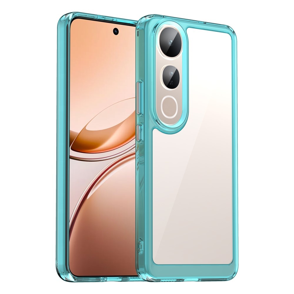 Gélový obal s pevným chrbtom na Vivo V50 Lite 4G/5G - svetlomodrý