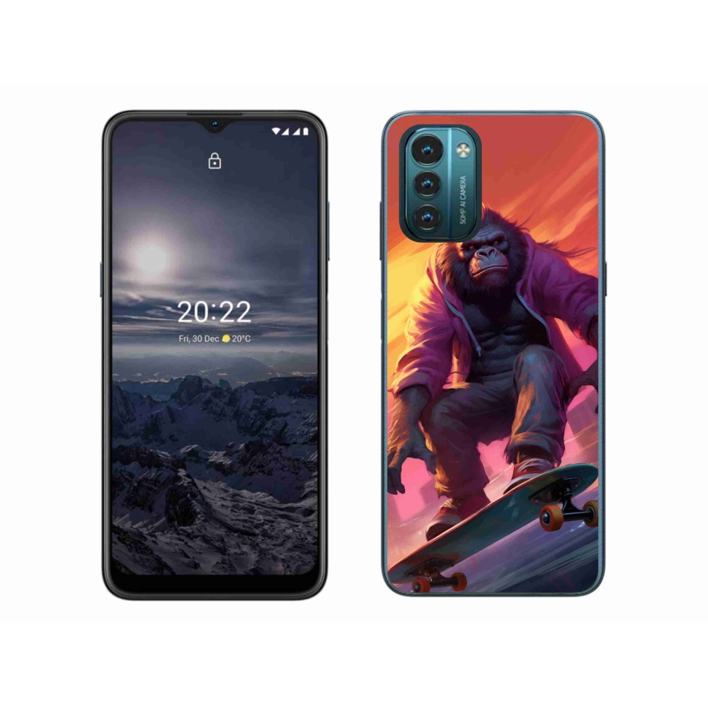 Gélový kryt mmCase na Nokia G11/G21 - gorila na skateboarde