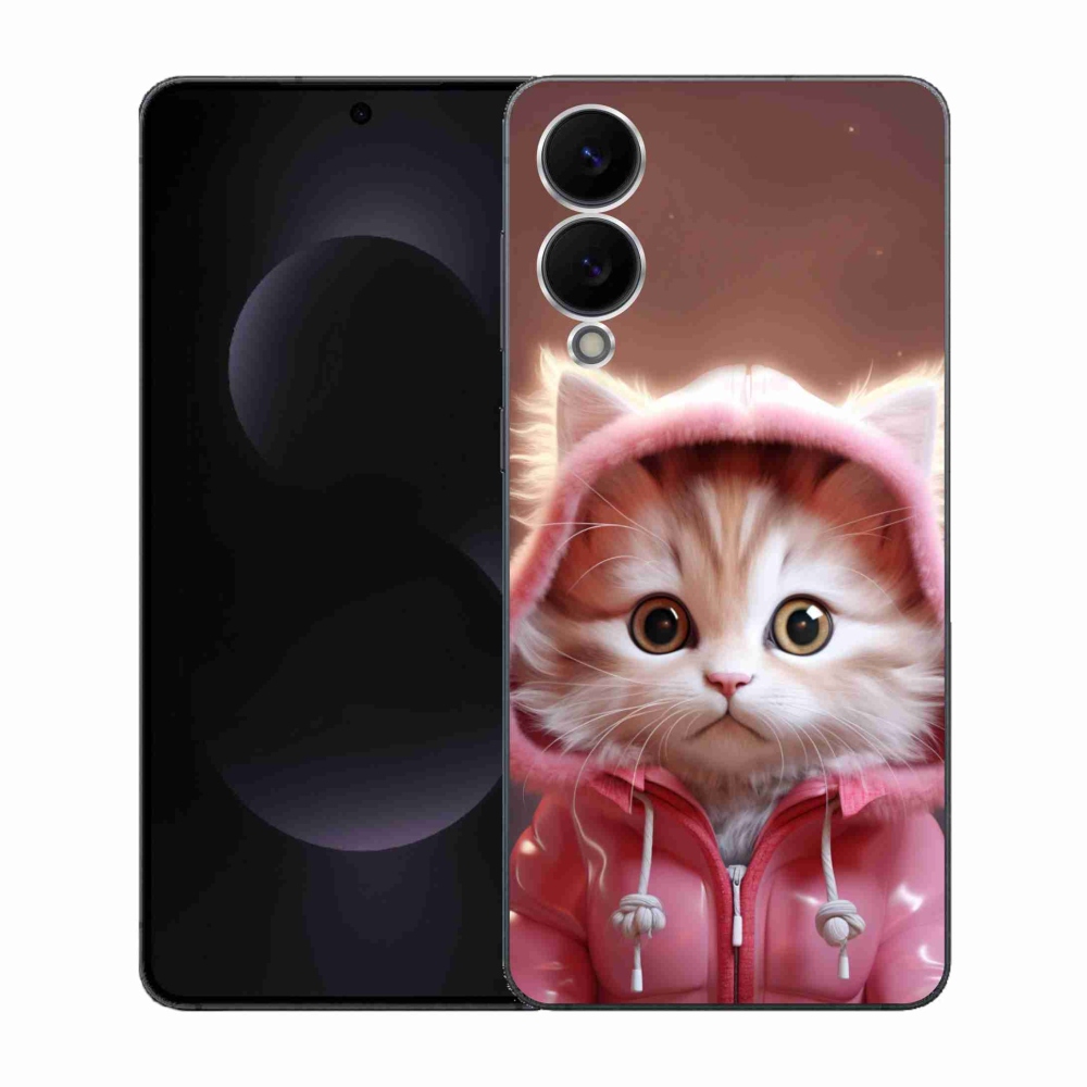 Gélový kryt mmCase na Samsung Galaxy S25 Edge - roztomilé mačiatko 3