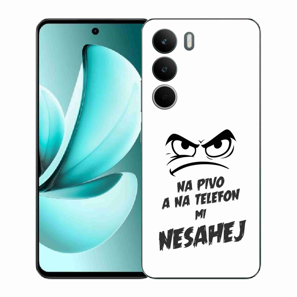 Gélový kryt mmCase na Realme C71 - pivný motív 2 biele pozadie