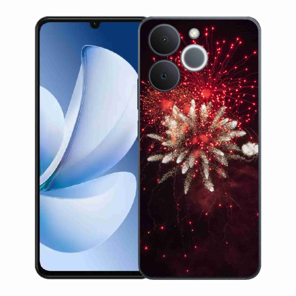 Gélový kryt mmCase na Realme Note 70T - ohňostroj
