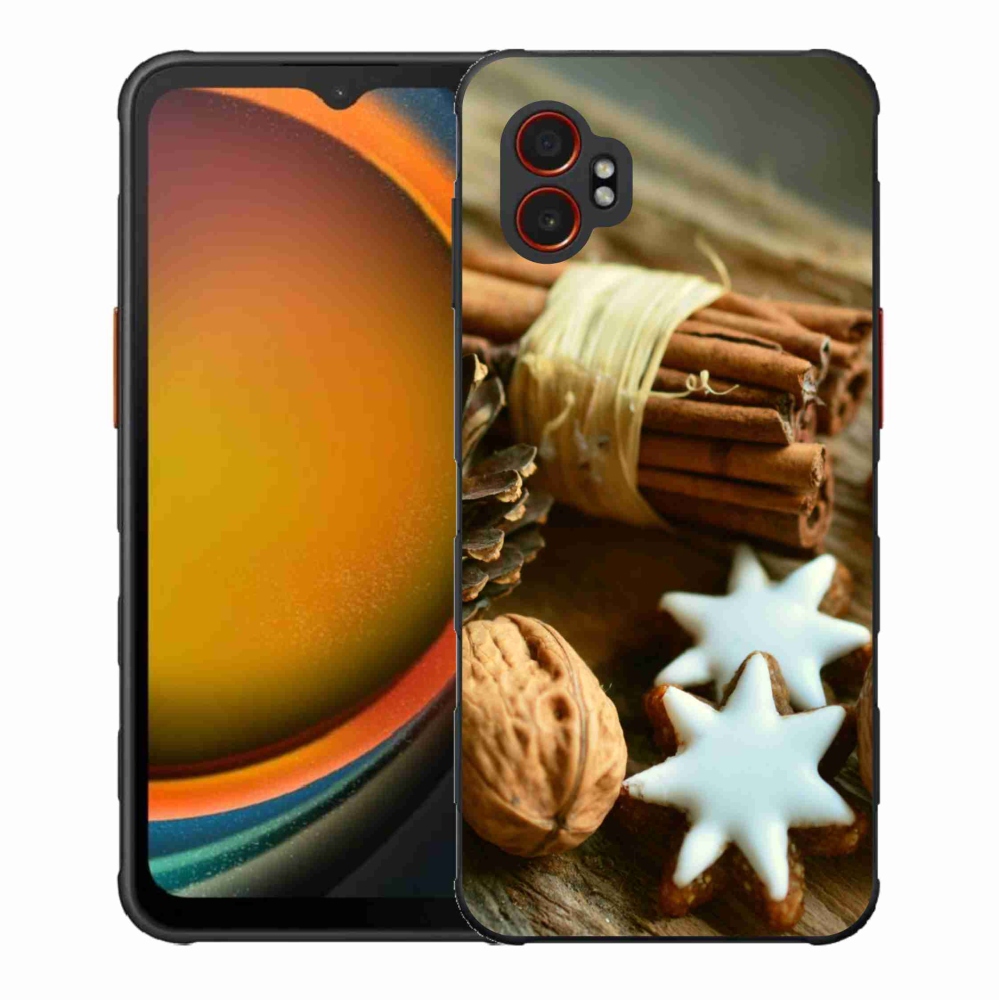 Gélový kryt mmCase na Samsung Galaxy Xcover 7 Pro - škorica a perníčky