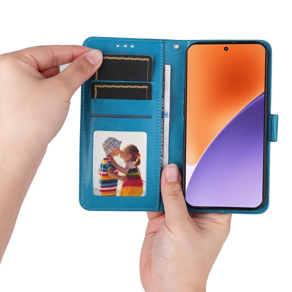 Sunflower knižkové púzdro na Xiaomi 15 - modré