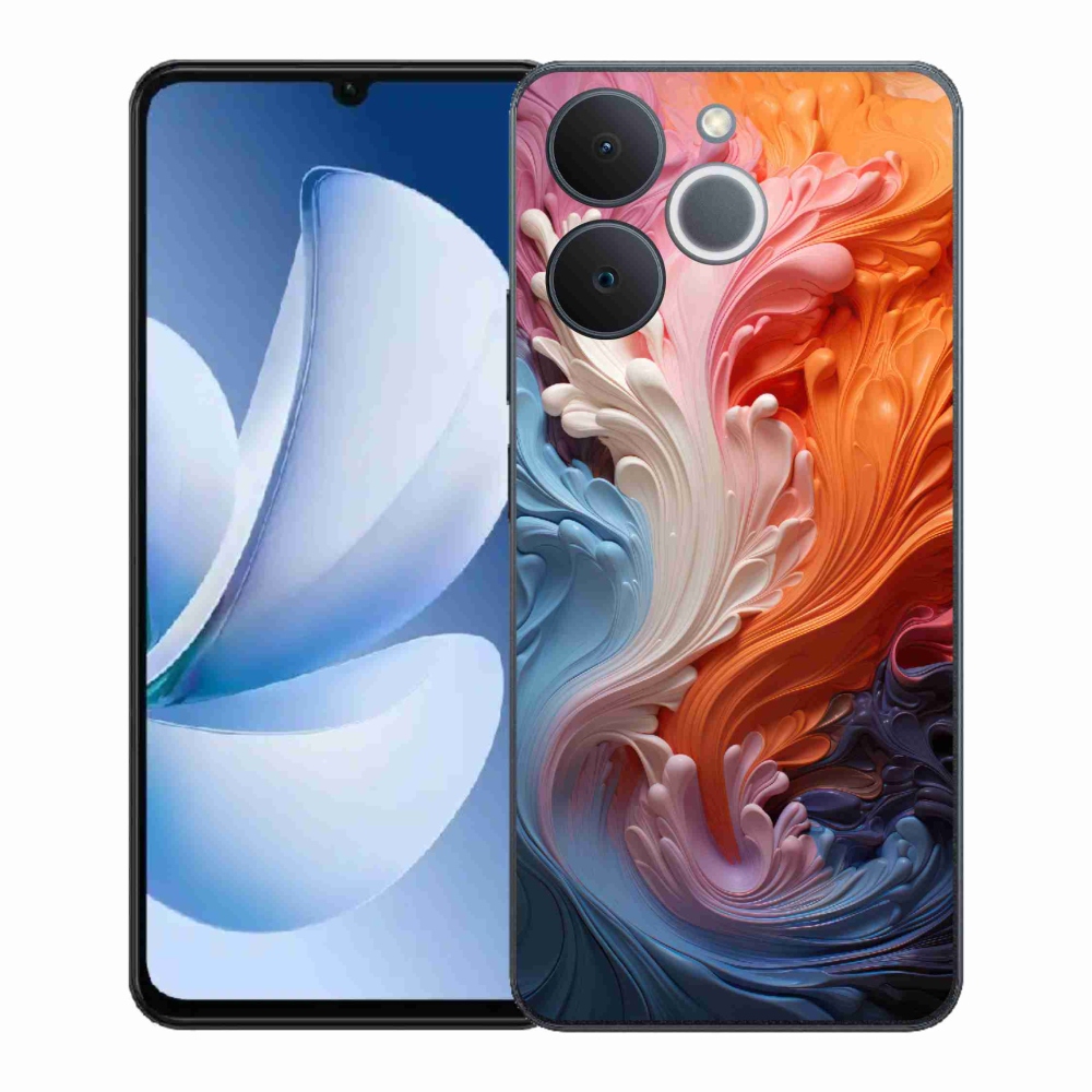 Gélový kryt mmCase na Realme Note 70T - abstraktný motív 8