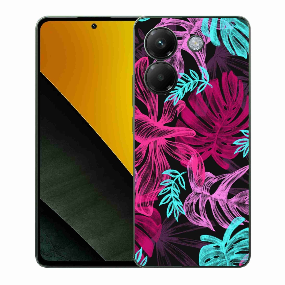 Gélový kryt mmCase na Xiaomi Poco M7 Pro 5G - kvety 1