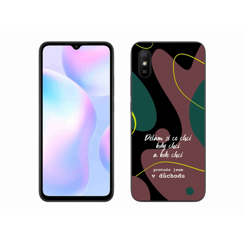 Gélový kryt mmCase na Xiaomi Redmi 9AT - vtipný text 10 čierne pozadie
