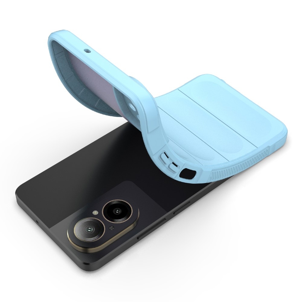 Rugg odolný gelový kryt na mobil Realme C67 - svetlomodrý