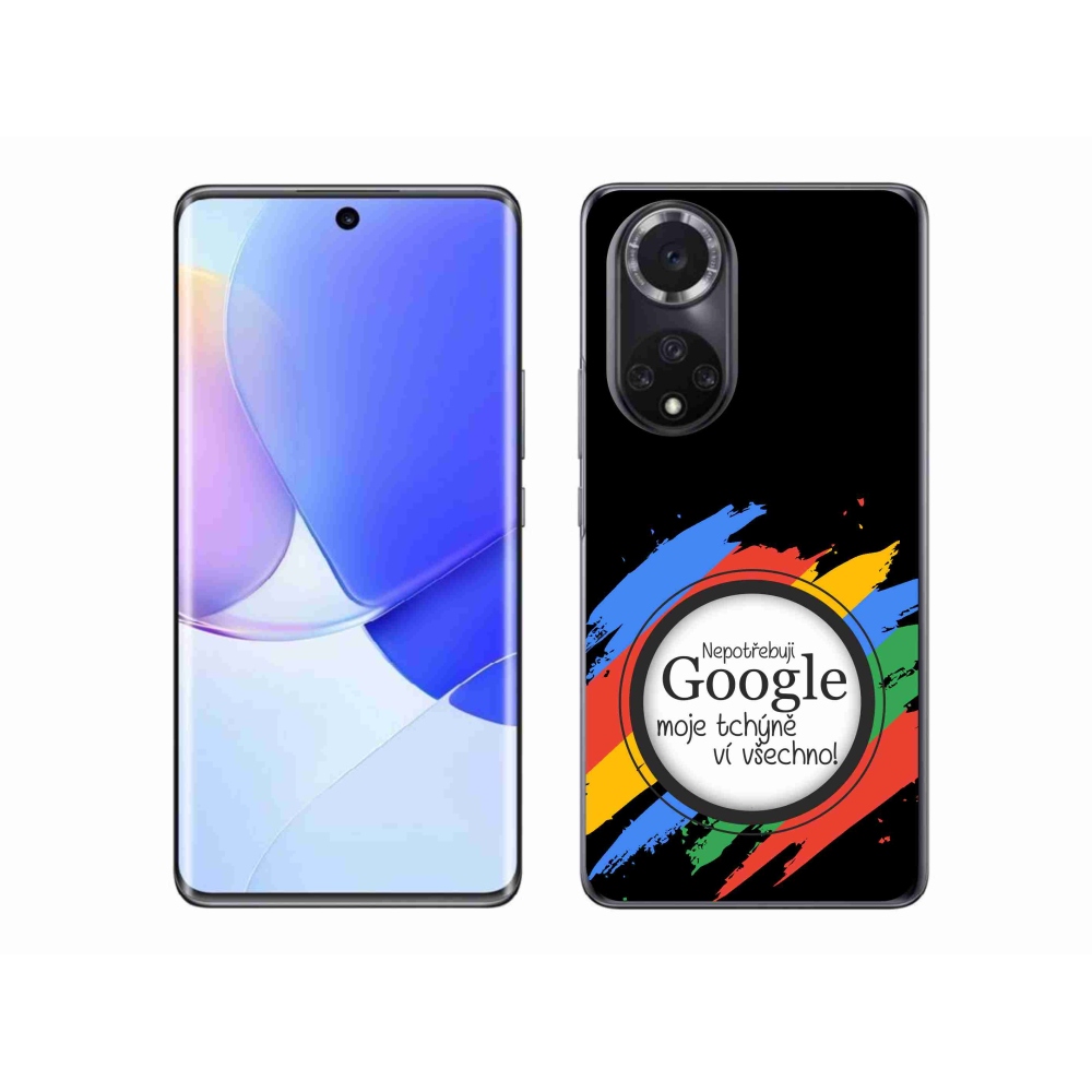Gélový kryt mmCase na Honor 50 - svokra vie všetko čierne pozadie
