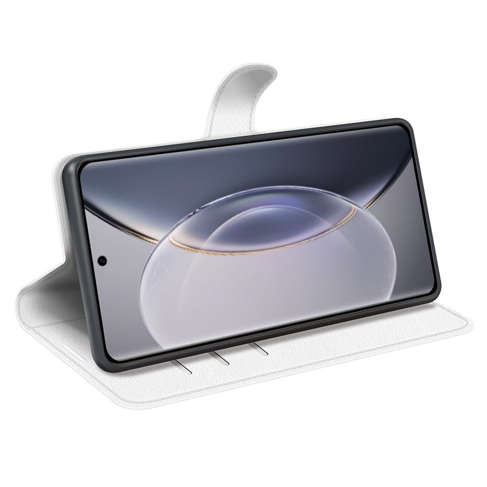 Litchi knižkové púzdro na Vivo X90 Pro - biele