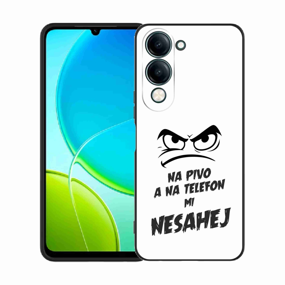 Gélový kryt mmCase na Vivo Y29s 5G - pivný motív 2 biele pozadie