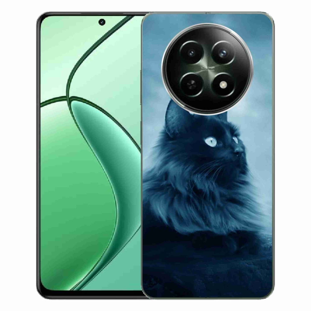 Gélový obal mmCase na Realme 12 5G/12x 5G - čierna mačka 1